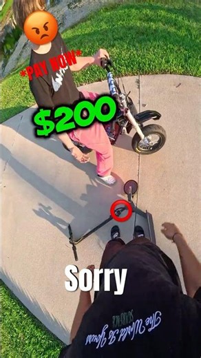 I Broke His Scooter😬Then Scammed Him😂 #shorts #ebox