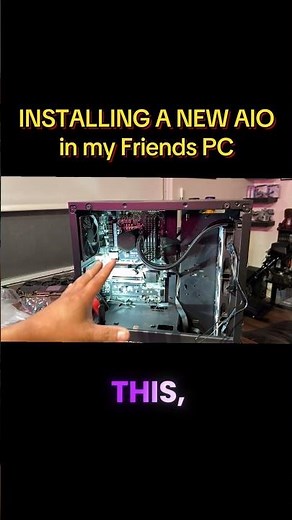 My Friends PC Gets A New AiO Install! Cooler Master Elite Liquid 360! #pcgaming #pcbuild #pcaio