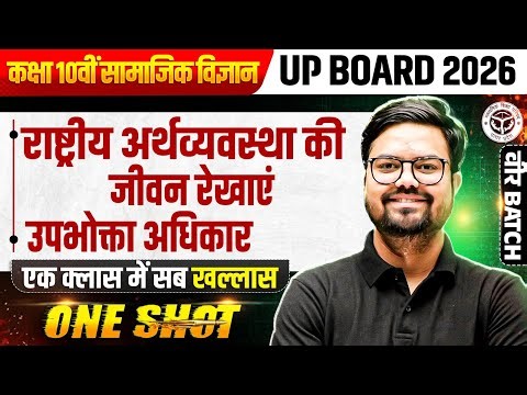 राष्ट्रीय अर्थव्यवस्था की जीवन रेखाएं, उपभोक्ता अधिकार Class 10th | SST | UP Board 2026 Hindi Medium