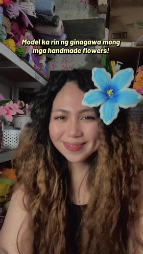 Model yarn! Buti nalang libre filter bi! 😂 #handmadeflowers