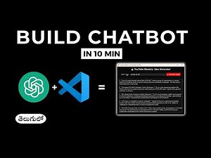 Build a Python GPT Chatbot in 10 mins(Telugu)| Open AI | Python | Chat GPT 3.5 Model