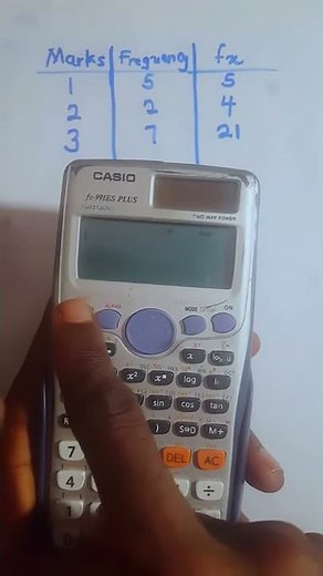 How to find the total frequency using a calculator | Statistics #shorts