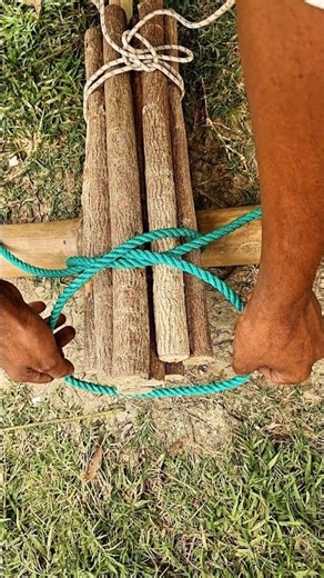 Simple Trick to Tie Logs Like a Pro 🌲#shorts #knotting #lifehacks #ropeknot