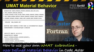 How to add your own material behavior law in Code_Aster? - FEA for All