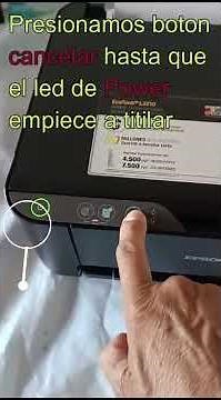 Limpieza de inyectores Impresora Epson L3210 desde botón del panel #shorts