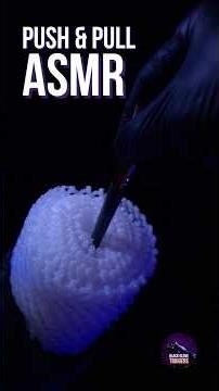 ASMR Brush Push & Pull in Foam Roll | Sleep Triggers #asmr #asmrshorts