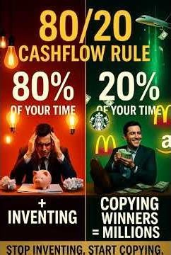 80% of your time is wasted trying to “invent” something new that nobody asked for.