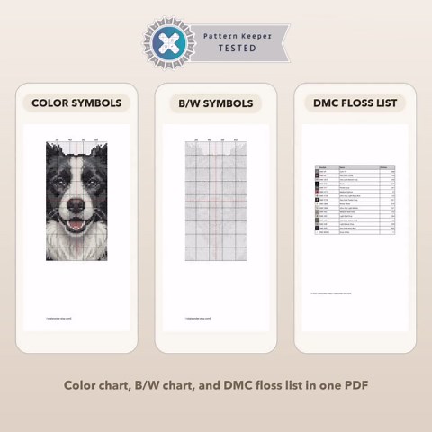 Border Collie Cross Stitch Pattern PDF - Modern Dog Portrait Needlepoint Design - Farm Dog Embroidery - Pet Lover Gift DIY Chart - Etsy UK