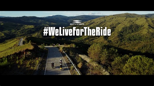 We all ride for different reasons, and sometimes it is for "all the reasons" - fun, adventure, to bond with friends, to save fuel, to relax, as a moving meditation, to make the commute more interesting, to get through traffic easier, and to accomplish goals. The reasons are infinite...For most of us, we ride because we can’t give it up. It’s who we are. It is... why we are. This is Spyder…WE LIVE FOR THE RIDE! | Spyder Philippines