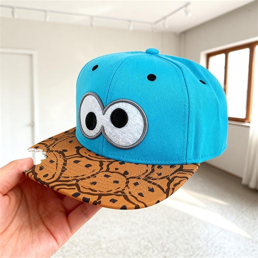 Cookie Monster Hat – Blue Eye Patch Snapback Cap for Kids & Adults Birthday Gifts For - Etsy