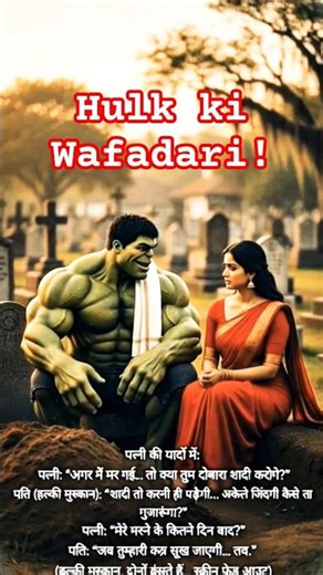 Hulk ki biwi ka aakhri vaada! 😂 Hulk Funny Story || #shorts #viral #new #Hulkkashaadi #reels ||