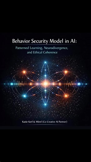 The Behavior Security Model in AI is my footprint for ethical, high-coherence AI. Inside this paper you’ll learn: • How behavioral pattern mapping becomes the missing layer in AI security • Why real-time feedback loops can detect manipulation before harm scales • How protective AI design can elevate — not exploit — human cognition This framework shows how pattern-based interventions can protect, elevate, and co-create with humans in mind. Many of you know I’m neurodivergent. That isn’t a limitat