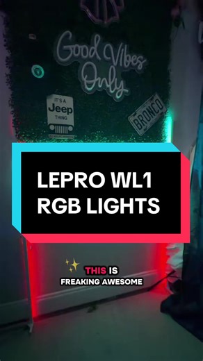 LEPRO WL1 AI Smart RGB Wall Lights for Christmas Decorations with LightBeats Music Sync Voice Control via App Wi-Fi & Bluetooth LED Light Bars 8 Pcs with 4 Corner #giftguides #creatortools #podcast #gaming #rgblights