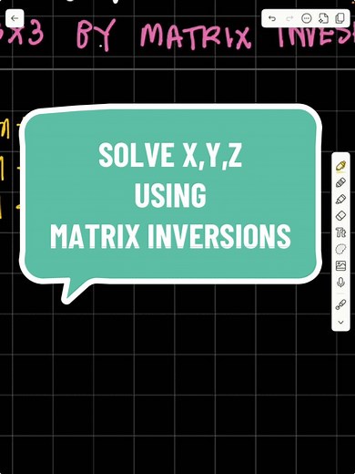 Menyelesaikan Sistem Persamaan Linear 3x3 Menggunakan Kaedah Invers