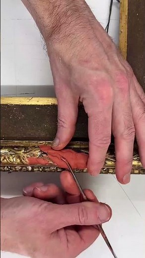 Restoring 16th Century painting and frame start to finish #artrestoration #satisfying #art