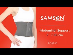 SAMSON Tummy Trimmer / Abdominal Support 8" — How to Use, and When to Use (English)