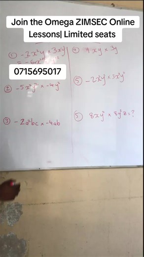 Join the Omega ZIMSEC Online Lessons ($10) - 0715695017 #LearnOnTikTok #olevelmaths #mathslessons #zimsec #onlinemathtutor