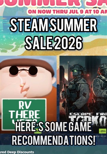 Steam Summer Sale 2026 - Here’s the BEST GAMES TO PLAY! Got a few dollars burning a hole in your pocket? Need something new to play? I’ve got you covered! This little selection of my taste should cover what you’ve been looking for but maybe that’s not enough, what games are YOU picking up for the Steam summer sale? Let me know in the comments! #steam #pcgaming #steamsale #indiegames #fyp