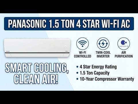 Panasonic 1.5 Ton 4 Star Wi-Fi Smart Inverter AC Full Review | Review in Hindi | Features