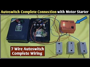 Autoswitch Connection With Motor Starter! How to Connect Autoswitch with Motor Starter! Dol Starter