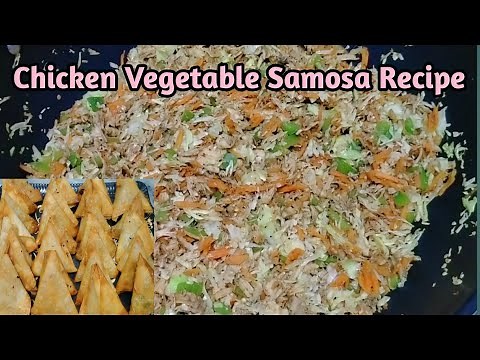 Chicken and vegetable samosa - Chinese Samosa recipe - Ramzan special recipe by Hamare khane..