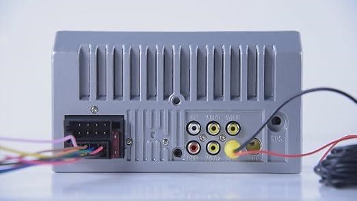 Podofo 7\" Double Din Car Stereo Mirror Link & Camera Wiring