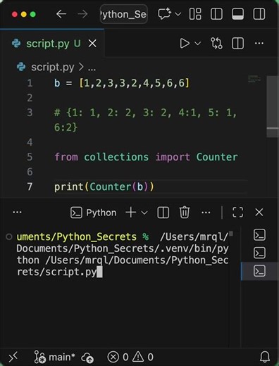 Count List Items in Python Using Counter ⚡