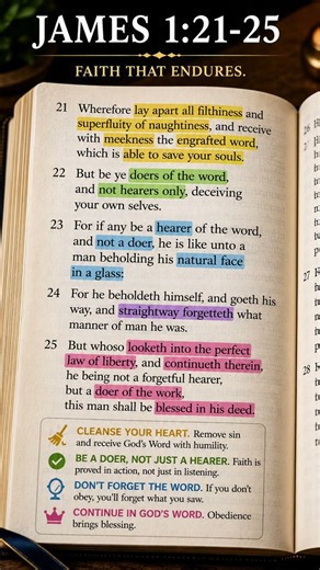 Be Doers of the Word, Not Hearers Only | James 1:21–25