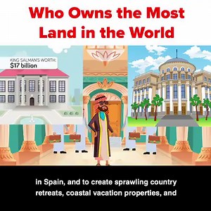 It's tough living in a small bedroom in your parents house, no room for yourself or privacy, then imagine owning 6.6 billion acres of land across the world and getting to pick which castle you wanted to stay at. In today's educational animated cartoon we look at the beyond wealthy people who own the most land across the world. From Kings to Queens and Sultans, this list of wealthy billionaires has it all. | The Infographics Show