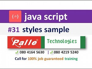 javascript and styles sample