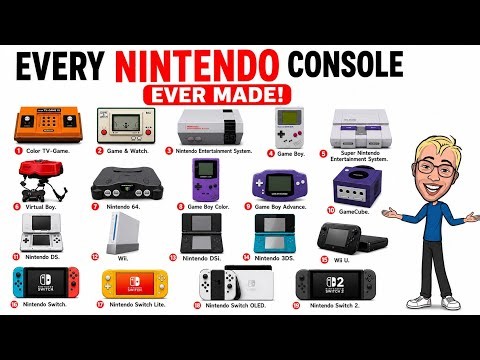 (1977–2026) Every Nintendo Console Ever Made | Complete History & Evolution of Nintendo
