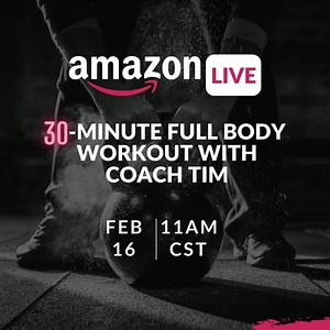 3 comments | Join us on Amazon Live for a full body workout with our very own, Coach Tim Skwiat. There is no better way to break up your day than with a solid sweat session. Suitable for all fitness levels. https://amazon.com/live/broadcast/2c08cbd1-f9ec-4ae5-9351-b1f15219bce6?ref_=social | BioTrust Nutrition | Facebook