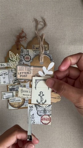 DIY Scrapbooking Tag | #Scrapbooking #DIYProjects #Crafting #shorts