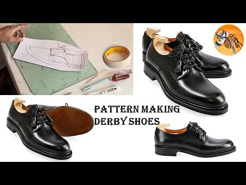 Derby Shoe Pattern Making | How to Make Standard Pattern of Derby Shoes | Shoe Designing & Crafting