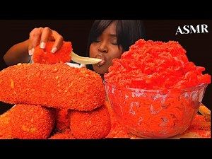 ASMR HOT CHEETOS MOZZARELLA STICK, CHEETOS MAC N CHEESE MUKBANG + RECIPE |Eating Sounds| Vikky ASMR