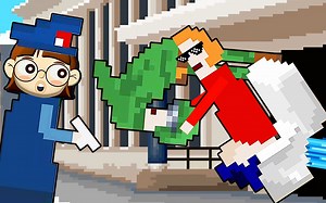 像素哥 我吃了个炸弹蛋糕，结果肚子还没反应厕所先炸了！