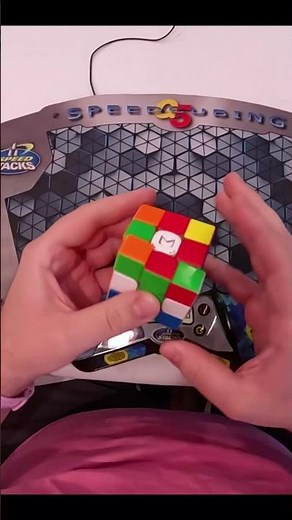 Rubik's Cube Solved In Slow Motion! #cubicle #rubikscube #slowmotion