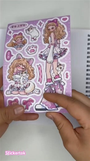 Subscribe for more cute sticker videos and aesthetic art!🌸#sticker #rpstickers #2026 #asmr #diy