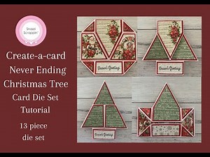 Create-a-card Never ending Christmas tree Die set Tutorial