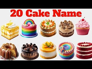 20 केक के नाम 20 Delicious Cake Names in English | Famous Cakes Around The World | Cake Names Video