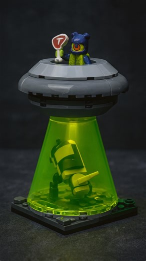 @creativeblocks_1 on Instagram: "Alien invasion imminent! 🚨 Building a LEGO Alien Abduction MOC! 👽🛸 #LEGO #LEGOMOC #AlienBuild"
