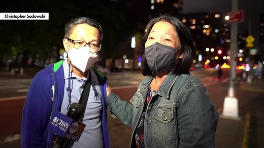 Maria Ambrocio's friends speak outside Bellevue Hospital following her death