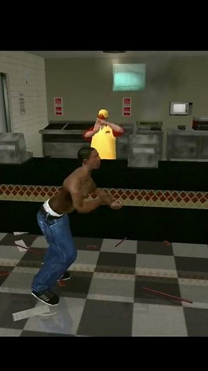 CJ vomiting after overeating | GTA San Andreas