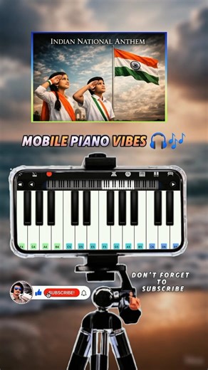 India National Anthem (Easy Piano Tutorial) Headphones laga ke feel karo 🎧🎶 #piano #pianomusic