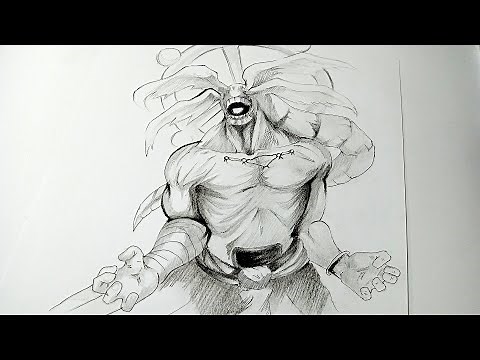 How to draw Mahoraga | Jujutsu Kaisen Drawing tutorial | Step by Step