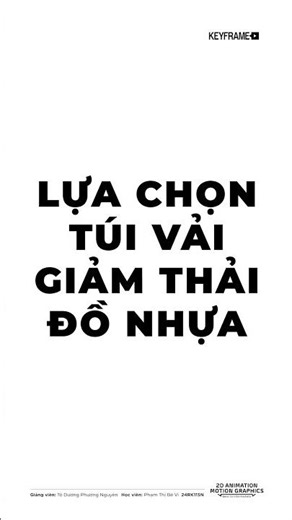 Animatic Vì một tương lai xanh