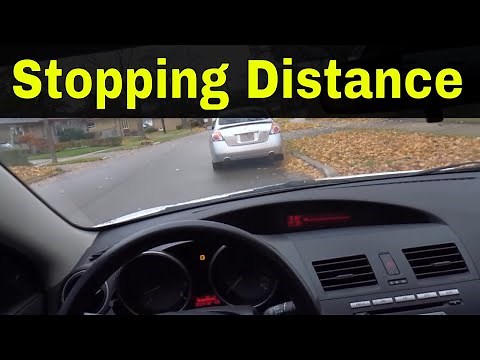 How Far You Should Stop Behind A Car-Driving Lesson