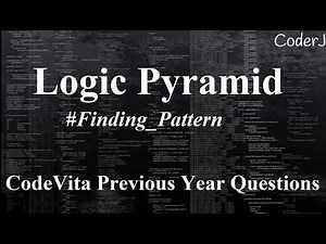 Logic Pyramid | Previous Year CodeVita Question | TCS