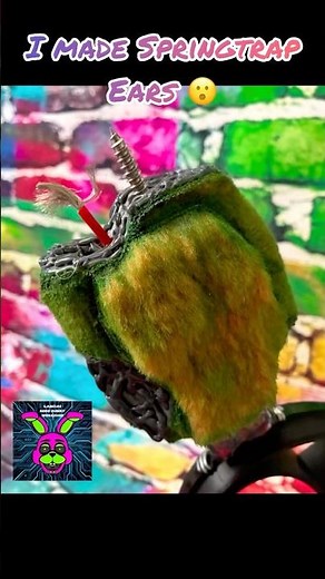 I Built #Springtrap Ears from Scratch 👀 #FNaF #FiveNightsAtFreddys #FNaFears #FNaFCosplay
