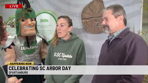 TreesUpstate and partners planting trees to celebrate SC Arbor Day